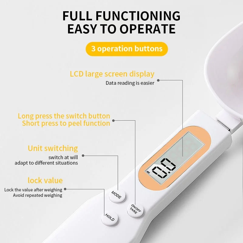 500g Measuring Spoon Digital Kitchen Scale