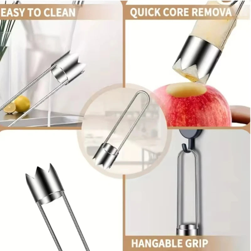 Stainless-steel Fruit & Vegetable Corer and Seed Remover