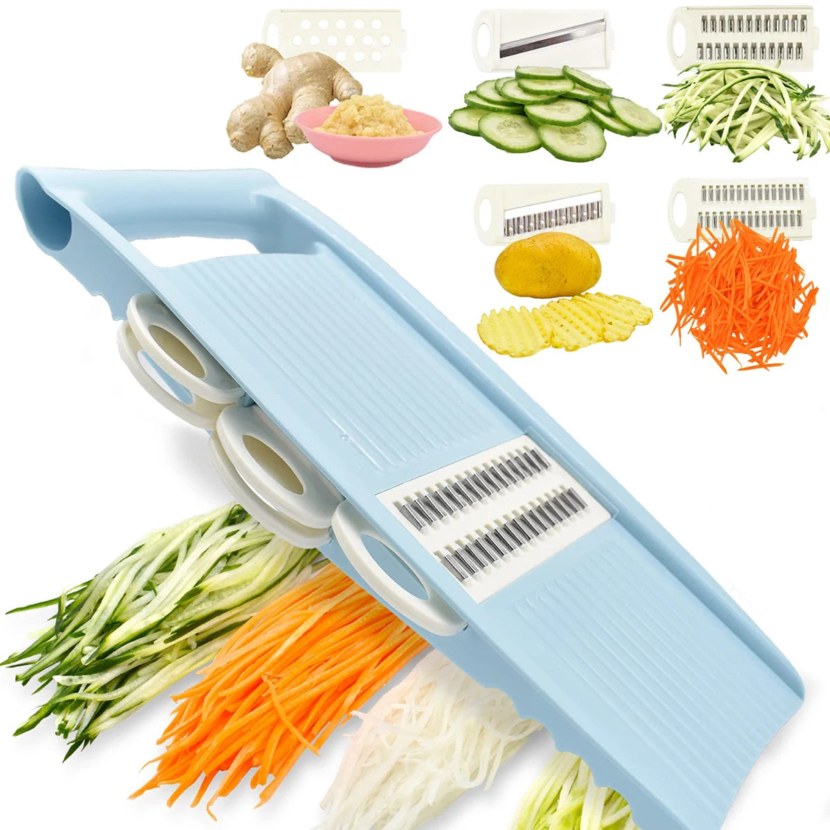 5-in-1 Handheld Slicer & Grater Tool