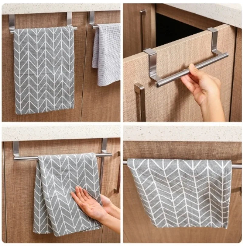 Durable Stainless-Steel Kitchen Towel Rack