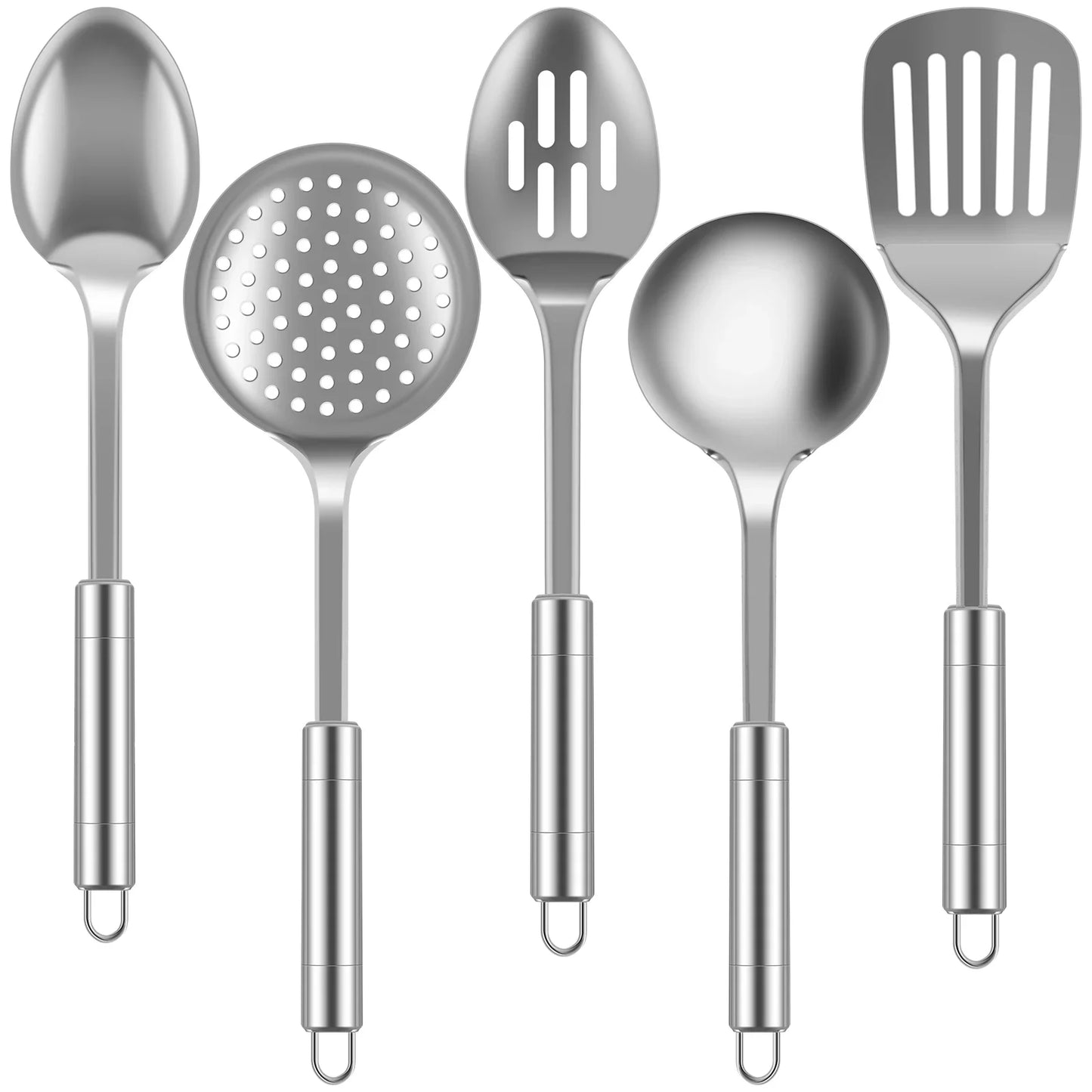 5-piece Stainless-steel Durable Utensils Set